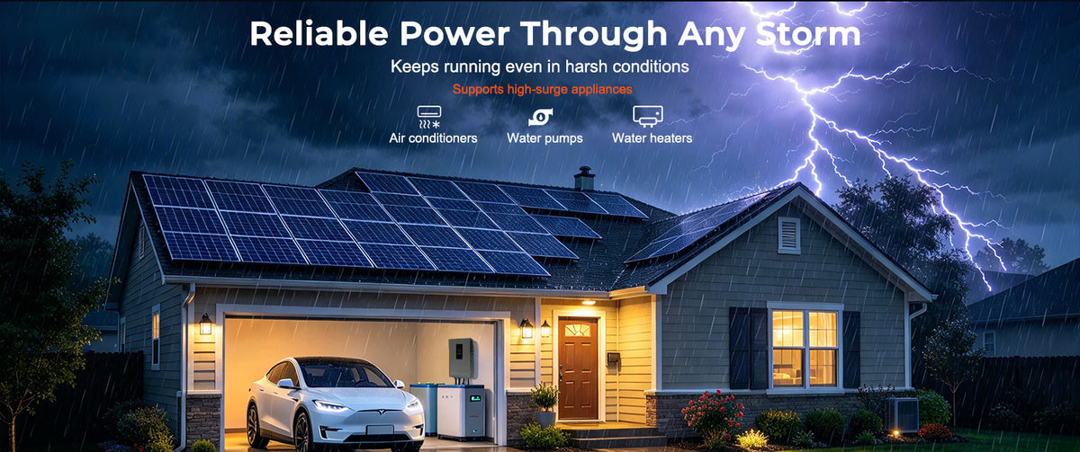6000W 48V Off-Grid Solar Inverter, 6kW Pure Sine Wave Hybrid Inverter with 120A MPPT Charge Controller, WiFi Monitor