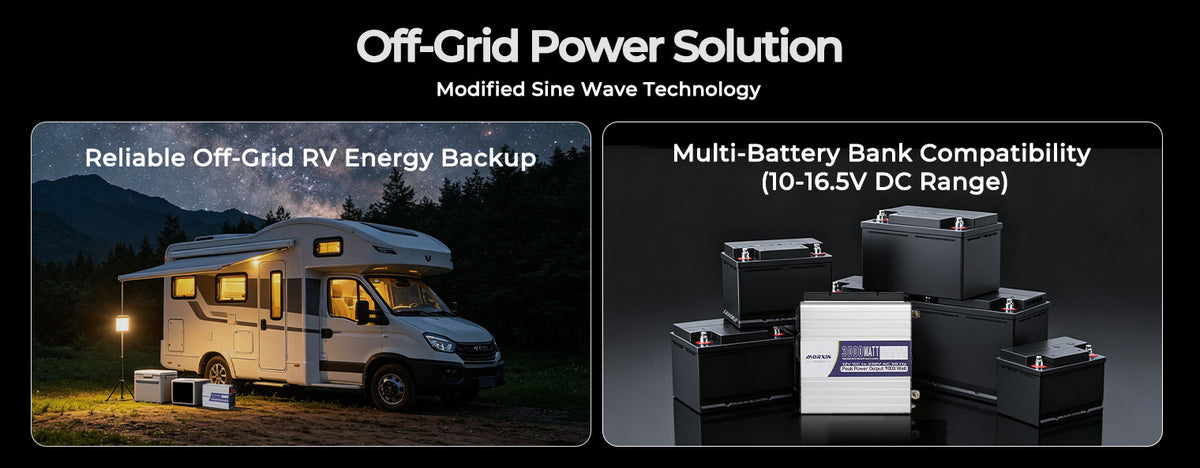 MorxinVolt 12V 3000W Modified Sine Wave Inverter