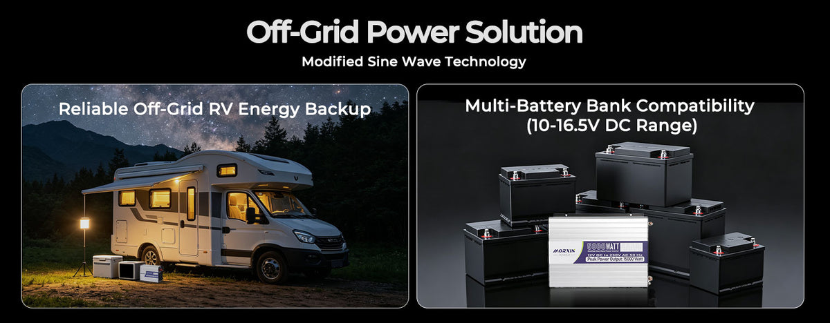 MorxinVolt 12V 5000W Modified Sine Wave Inverter