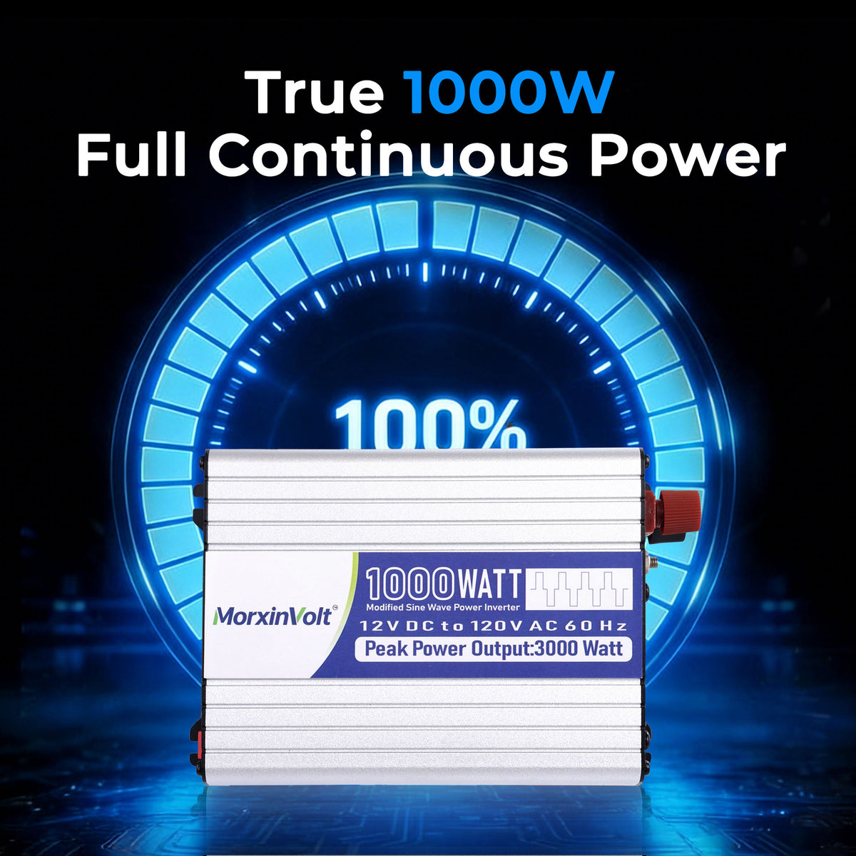 MorxinVolt 12V 1000W Modified Sine Wave Inverter