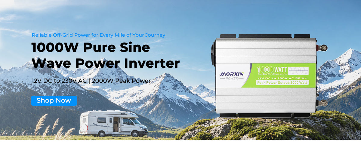 MorxinVolt 12V 1000W Pure Sine Wave Inverter