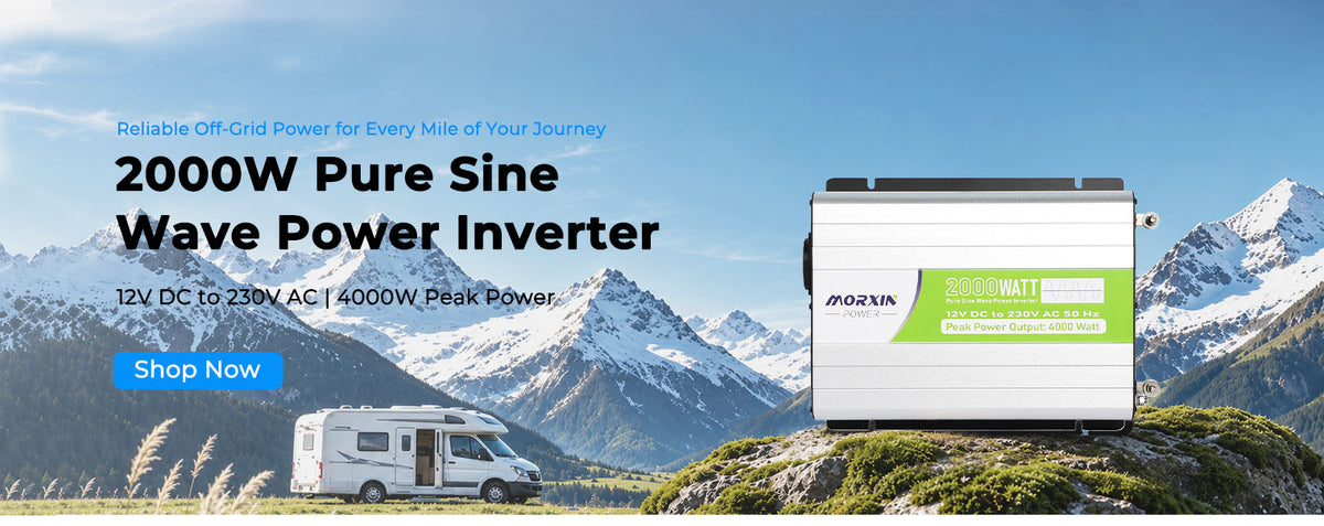 MorxinVolt 12V 2000W Pure Sine Wave Inverter