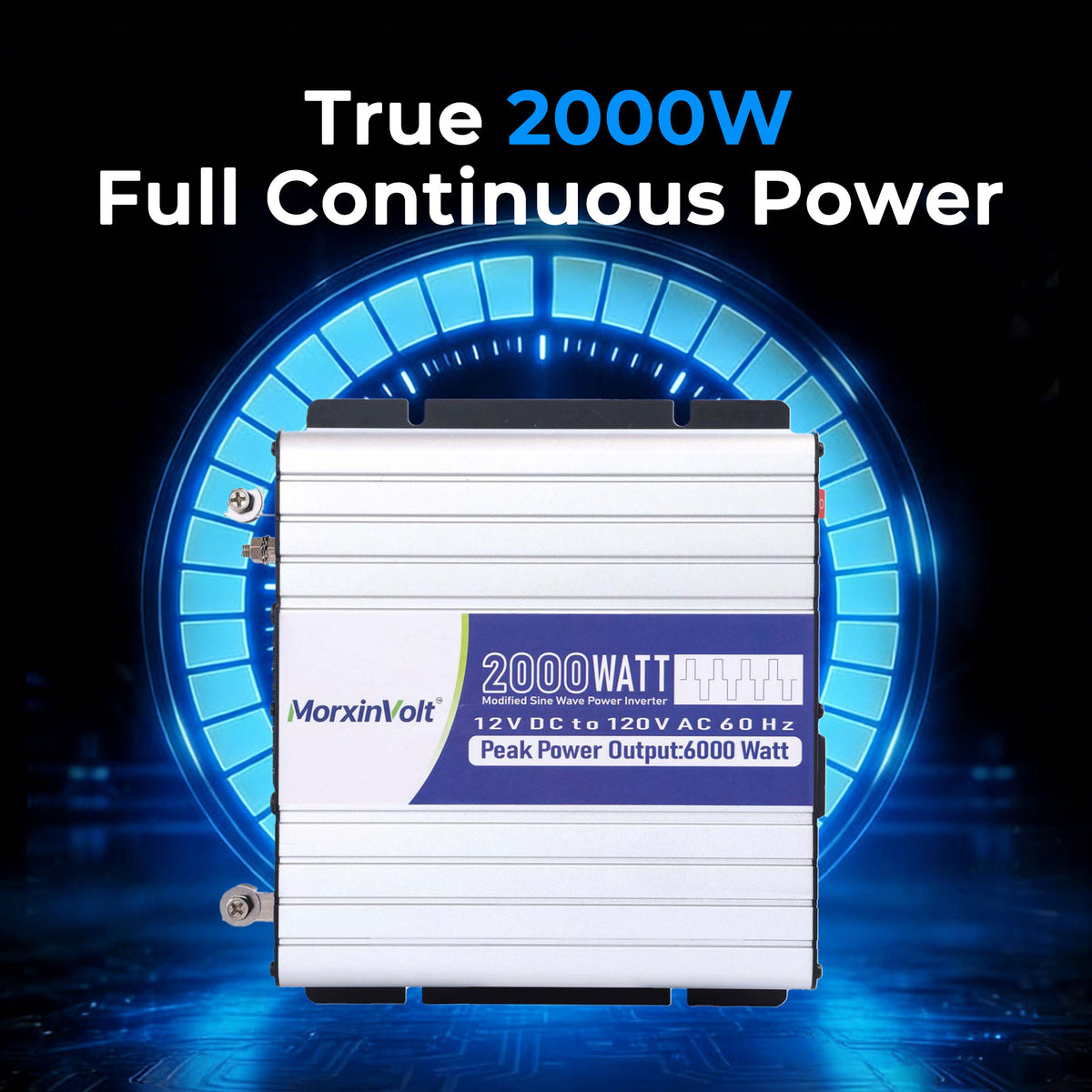 MorxinVolt 12V 2000W Modified Sine Wave Inverter