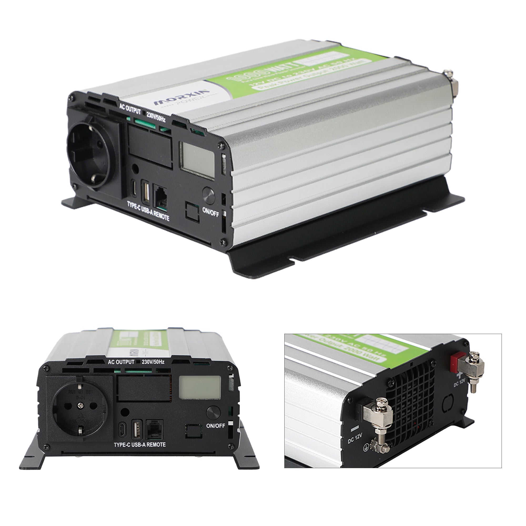 12V 1000W pure sine wave inverter details