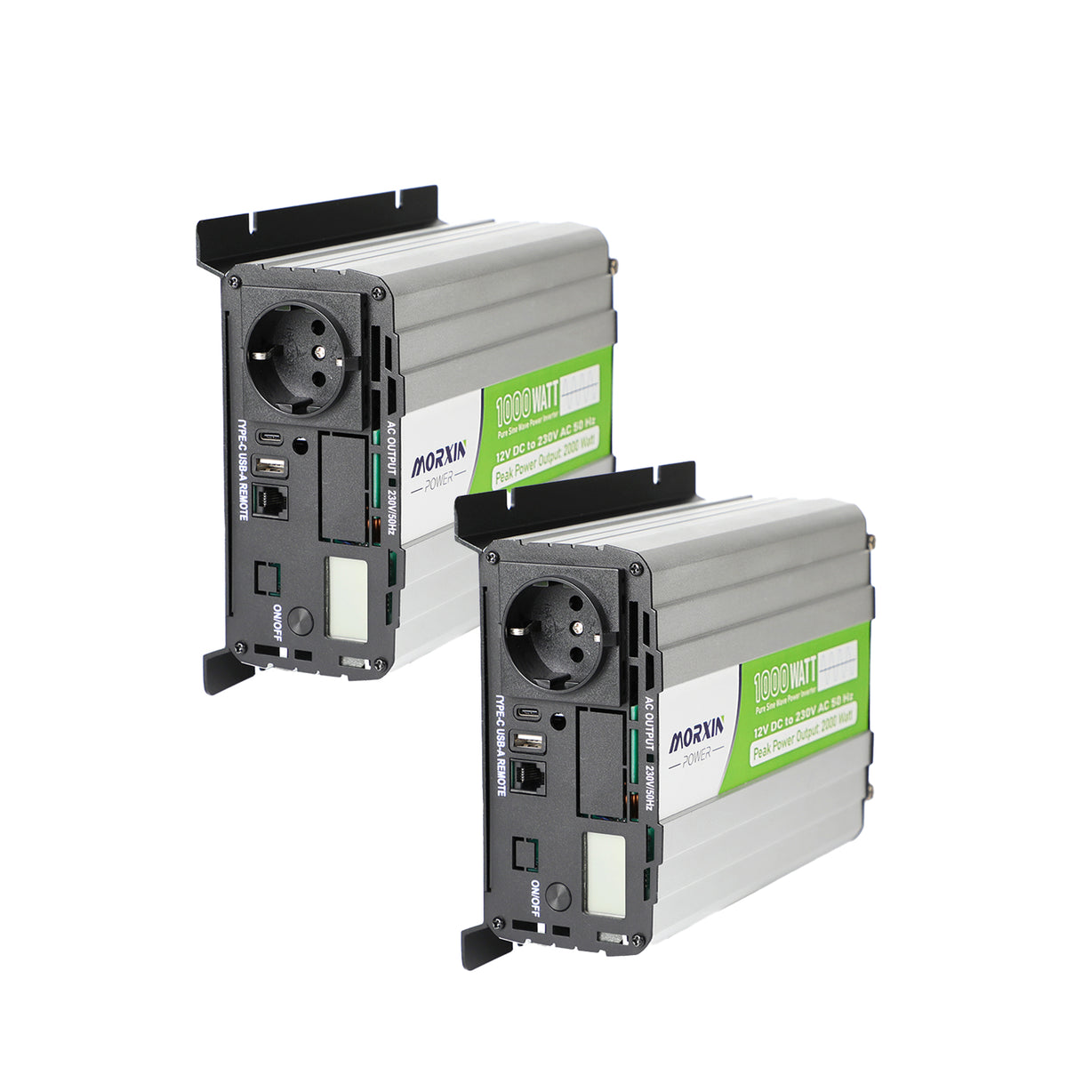 MorxinVolt 12V 1000W Pure Sine Wave Inverter