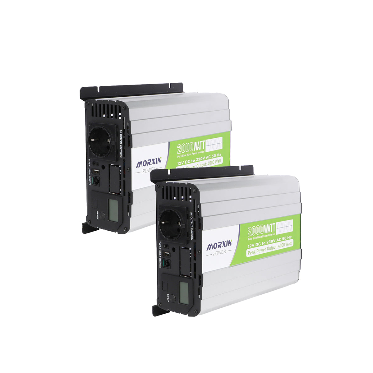 MorxinVolt 12V 2000W Pure Sine Wave Inverter