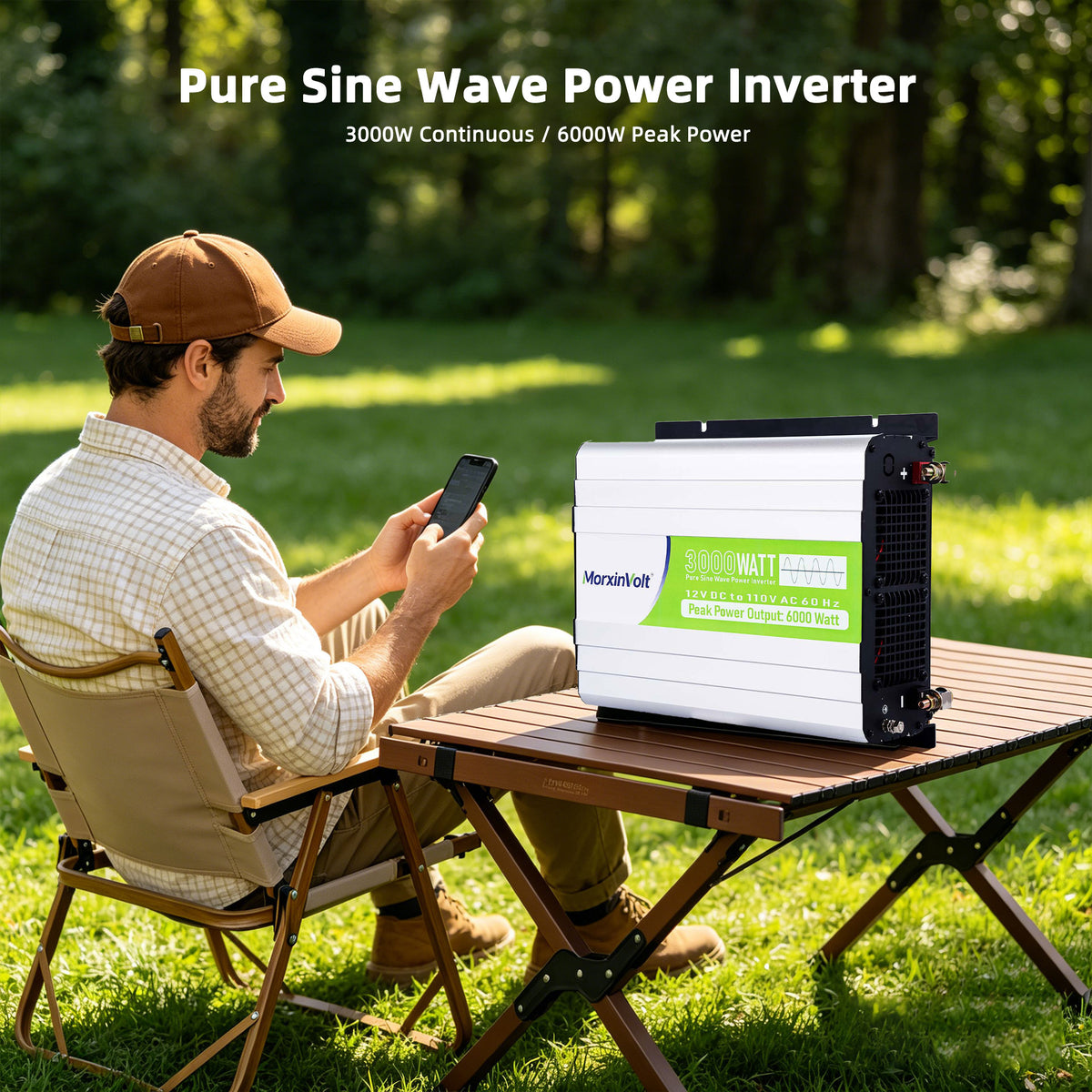 MorxinVolt 12V 3000W Pure Sine Wave Inverter