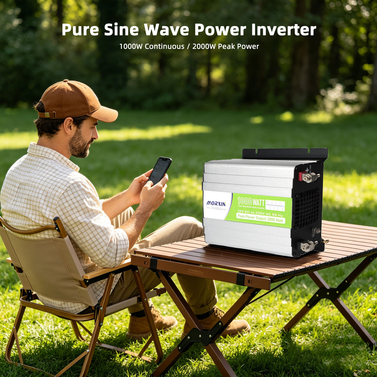 MorxinVolt 12V 1000W Pure Sine Wave Inverter