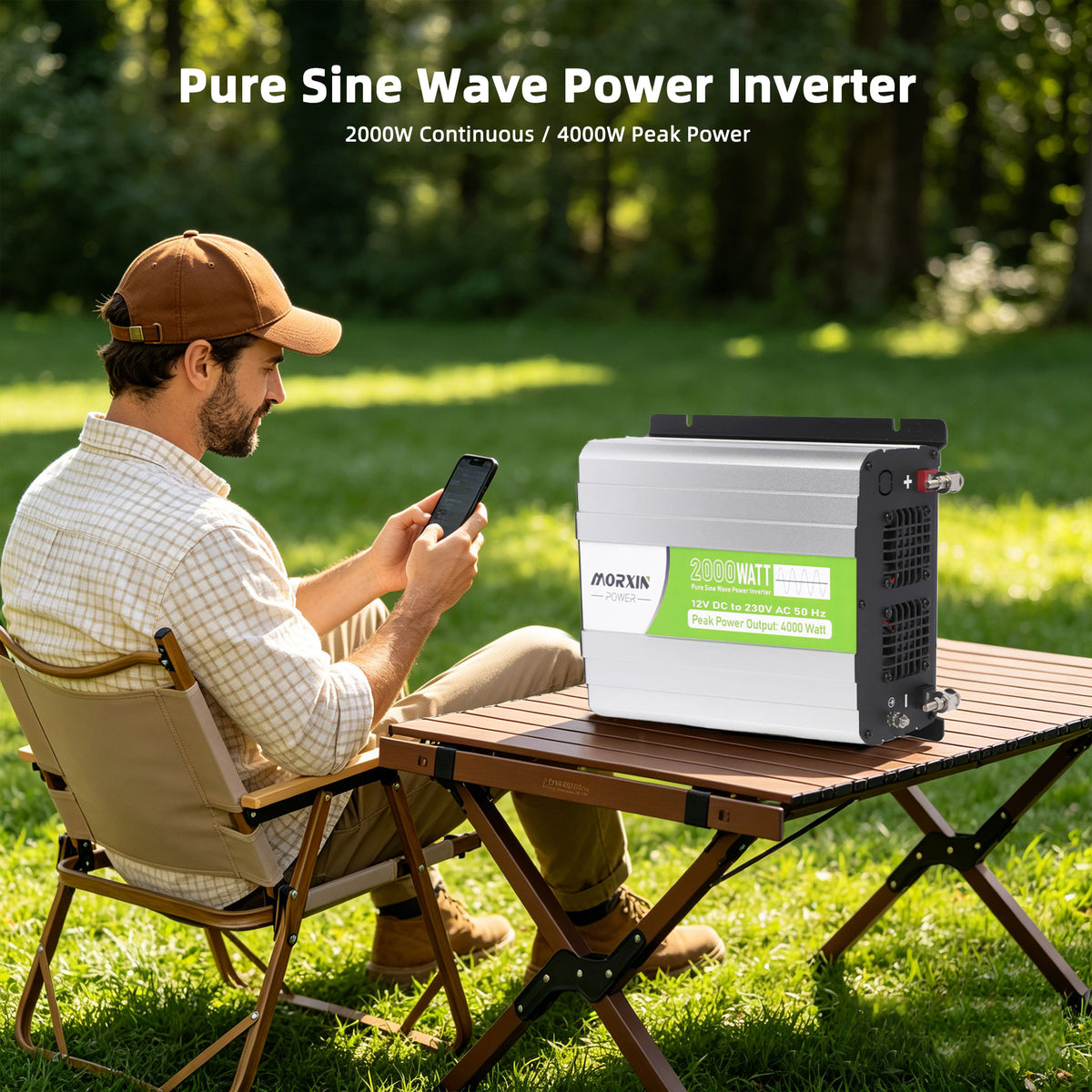 MorxinVolt 12V 2000W Pure Sine Wave Inverter