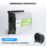 MorxinVolt 12V 2000W Pure Sine Wave Inverter