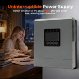 6000W 48V Off-Grid Solar Inverter | 12 Parallel Capability, 120A MPPT, Pure Sine Wave Hybrid Power