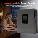 2000W 12V Hybrid Solar Inverter | 3000W PV Input, 100A MPPT, Pure Sine Wave Off-Grid Power