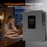 1200W 12V Hybrid Solar Inverter | 100A MPPT, Pure Sine Wave Off-Grid Power for RV & Cabin