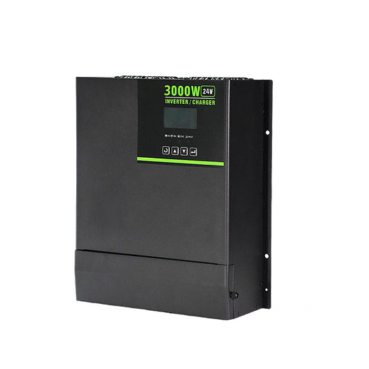 MorxinVolt 3000W 24V Pure Sine Wave Inverter Charger, DC to 220V AC Hybrid Solar Inverter, 6000W Surge Peak Power for RV, Cabin, Home Off‑Grid Backup Power