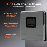 6000W 48V Off-Grid Solar Inverter | 12 Parallel Capability, 120A MPPT, Pure Sine Wave Hybrid Power