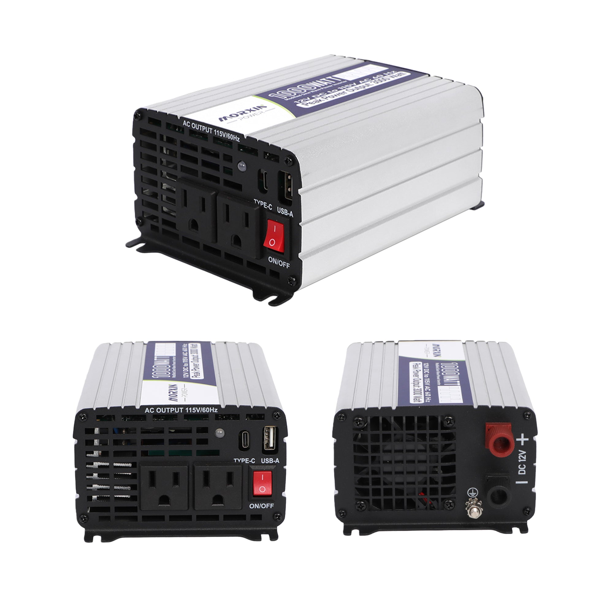 Morxin Power 12V 1000W Modified Sine Wave Inverter