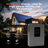 1200W 12V Hybrid Solar Inverter | 100A MPPT, Pure Sine Wave Off-Grid Power for RV & Cabin
