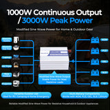 MorxinVolt 12V 1000W Modified Sine Wave Inverter