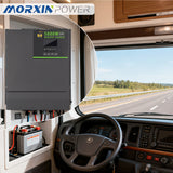 MorxinVolt 5000W 24V Pure Sine Wave Inverter Charger, 24V DC to 110V/220V AC Solar Inverter