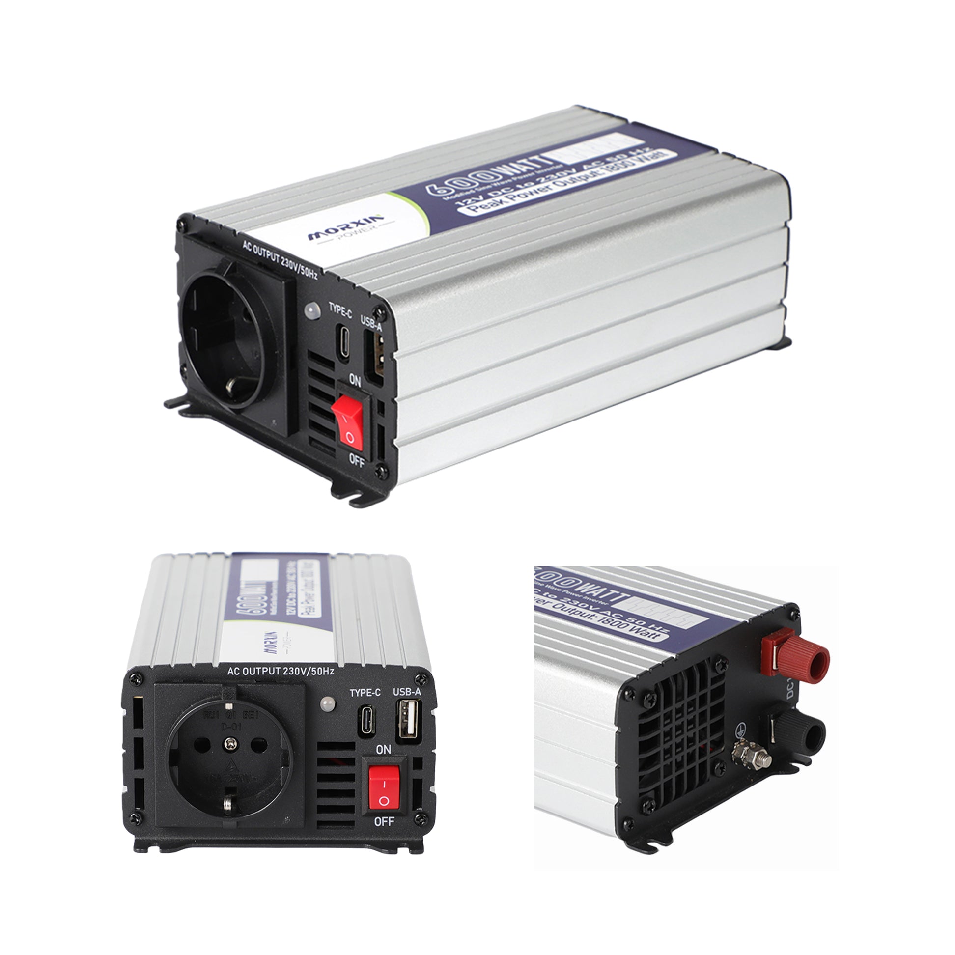 Morxin Power 12V 600W Modified Sine Wave Inverter